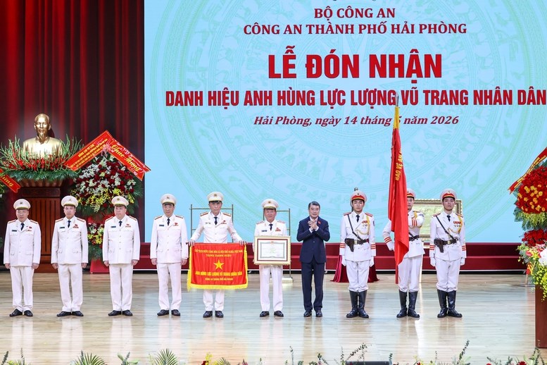 Công an thành phố Hải Phòng đón nhận danh hiệu Anh hùng Lực lượng vũ trang nhân dân